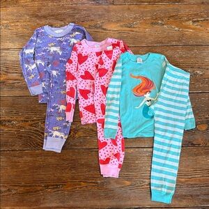 Hanna Andersson Kids Pajamas Bundle - Purple, Pink, and Blue